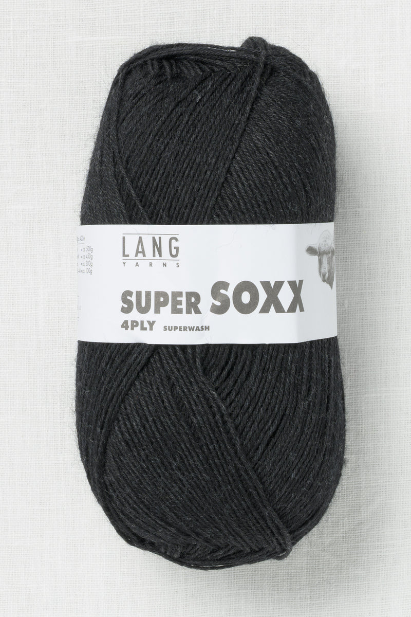 Lang Yarns Super Soxx 4Ply 70 Anthracite Melange