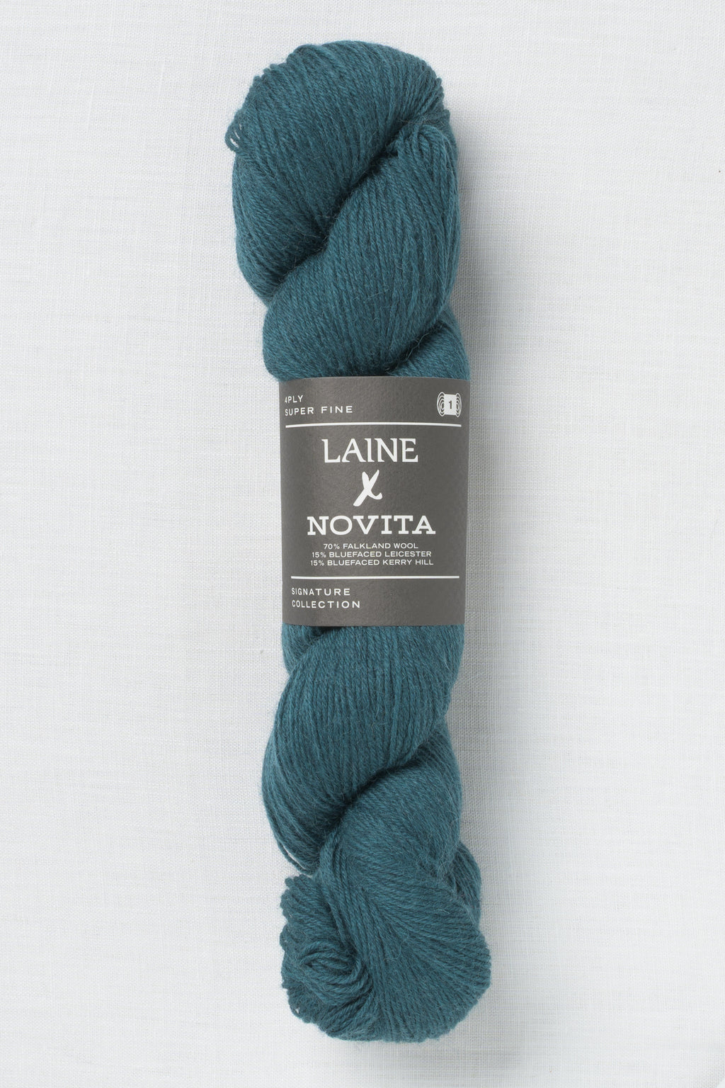 Laine X Novita 4ply 1661 Heathered Teal
