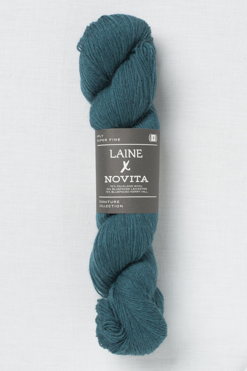 Laine X Novita 4ply 1661 Heathered Teal