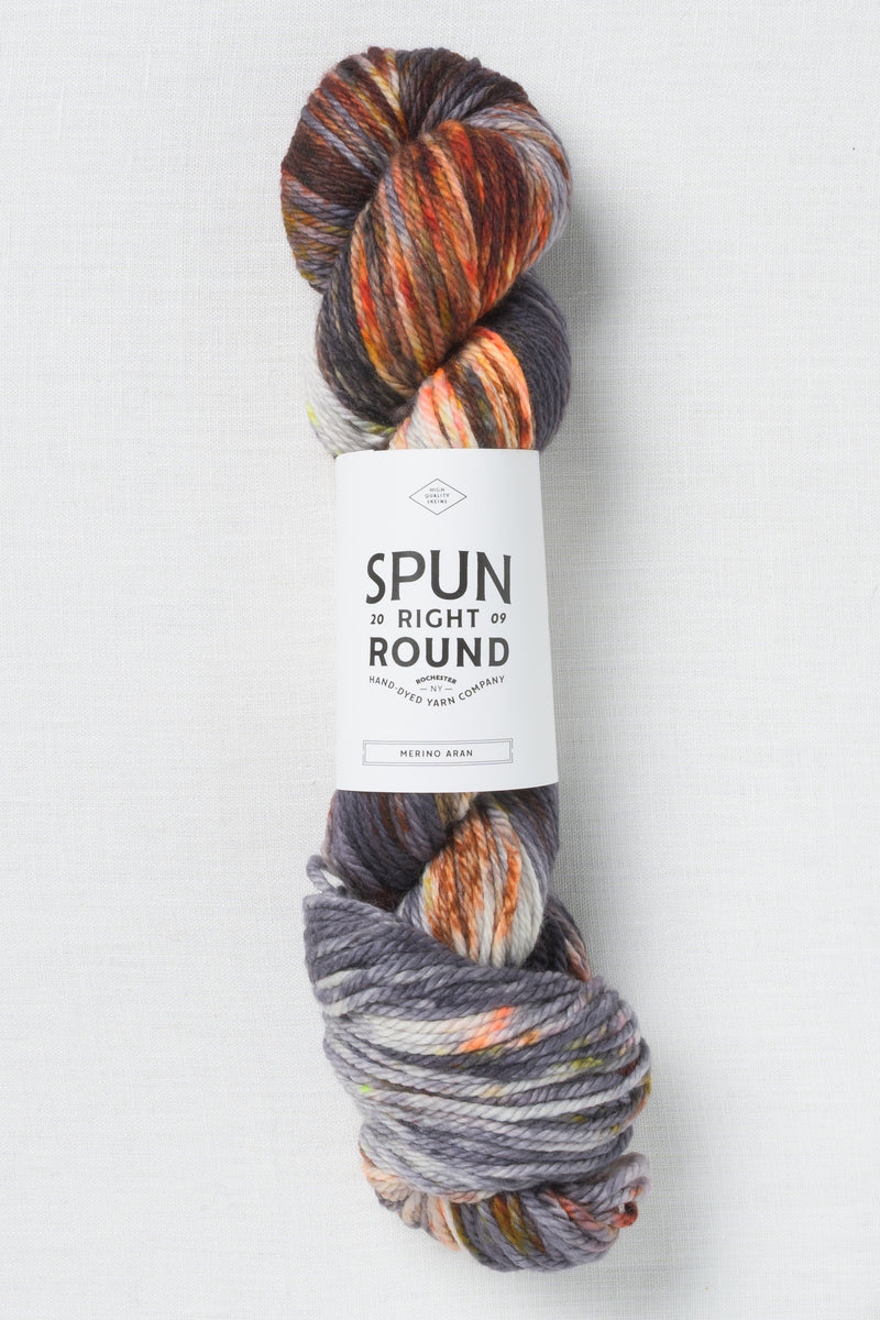 Spun Right Round Merino Aran Jack O'Lantern