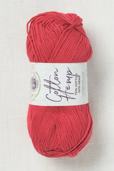 Lion Brand Cotton Hemp 113K Cherry