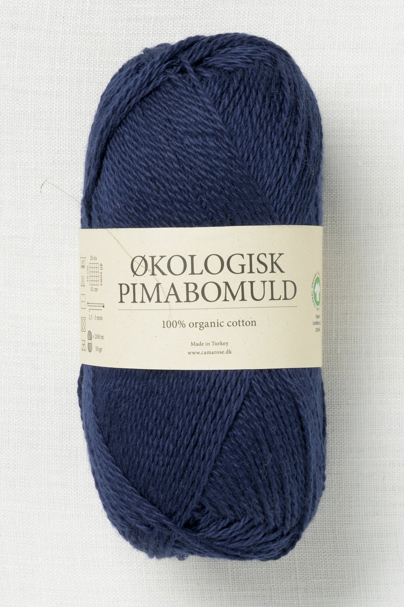 CaMaRose Økologisk Pimabomuld 3764 Marineblå (Navy Blue)