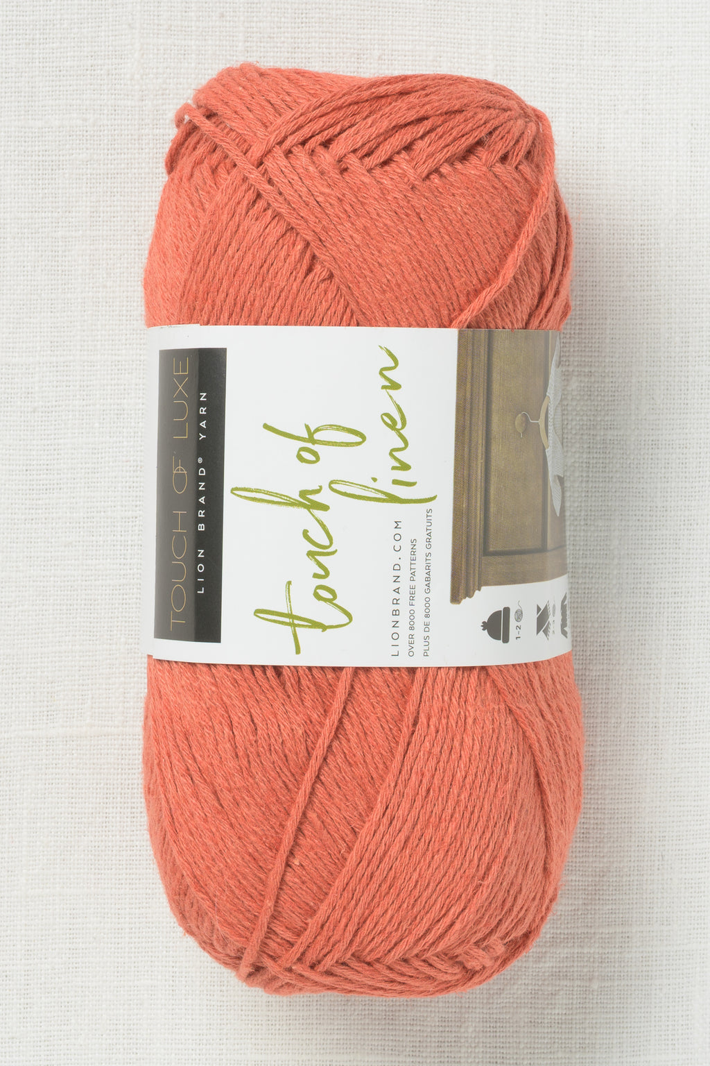 Lion Brand Touch of Linen 134A Terracotta