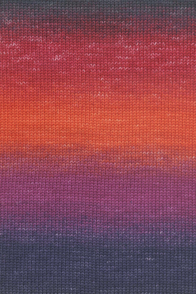 Lang Yarns Merino 200 Bebe Color 554 Orange Red Violet swatch