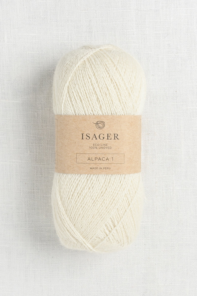 Isager Alpaca 1 E0 Natural Undyed