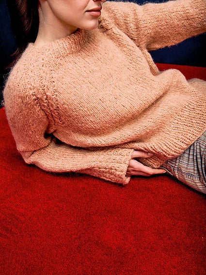 Debbie Top Down Sweater by LANGYARNS SWITZERLAND