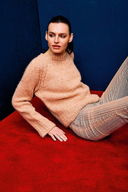 Debbie Top Down Sweater by LANGYARNS SWITZERLAND