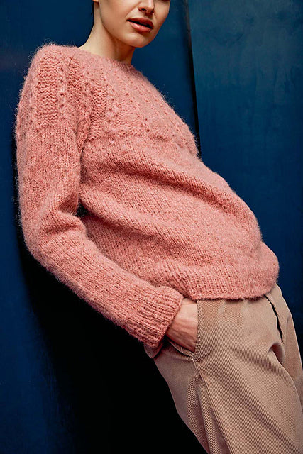 Claire Top Down Sweater by LANGYARNS SWITZERLAND