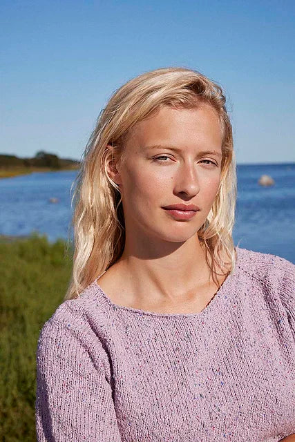 Christine Top Down Short-sleeved Sweater by LANGYARNS SWITZERLAND