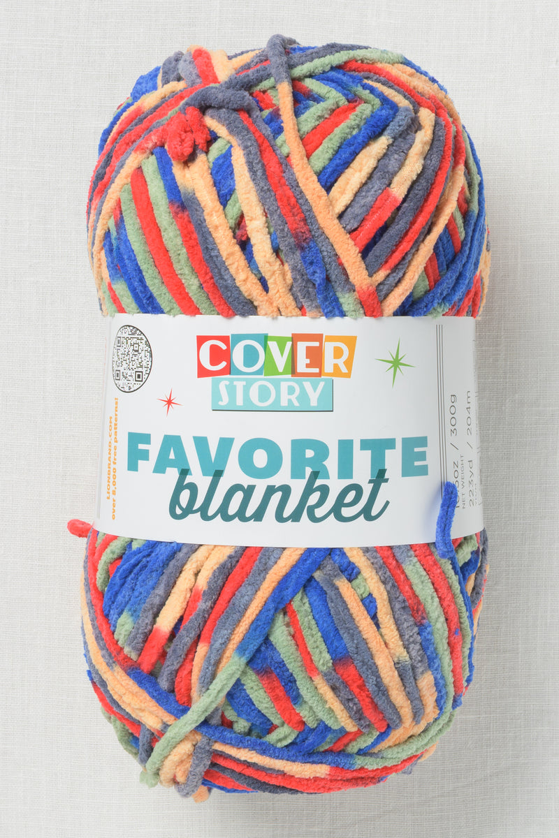 Lion Brand Cover Story Favorite Blanket 207BW Clown Car