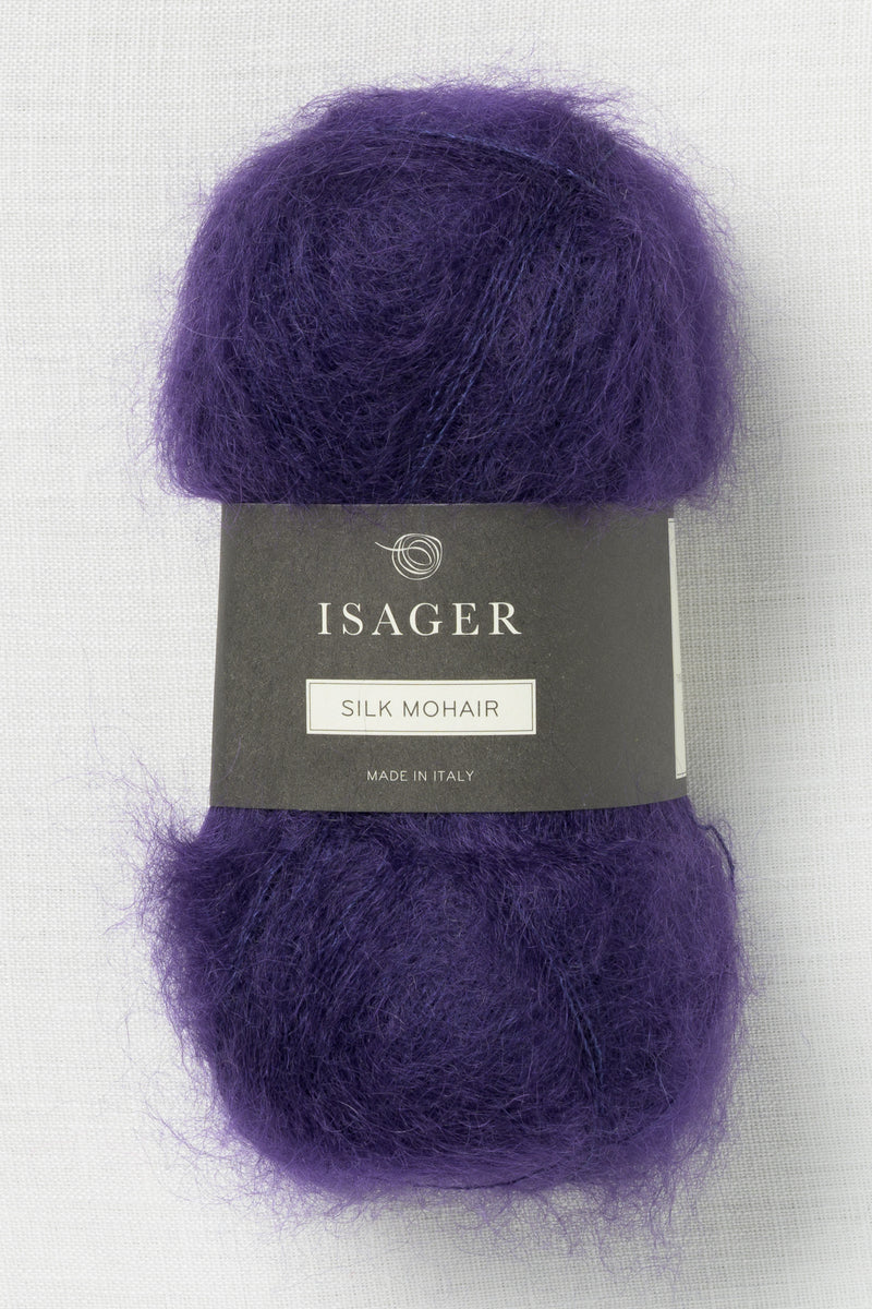 Isager Silk Mohair 14 Deep Plum