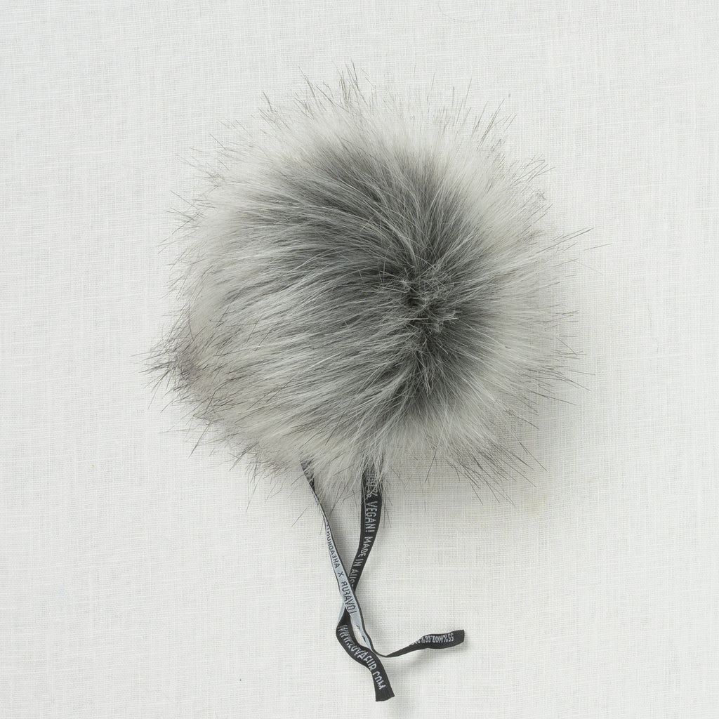 Lovafur Luxe Faux Fur Pom Ash Raccoon
