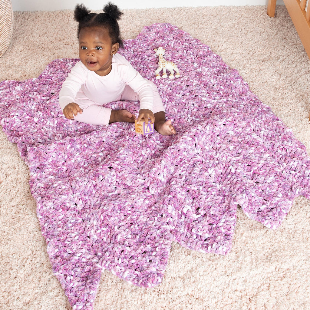 Crochet Ridges Baby Blanket
