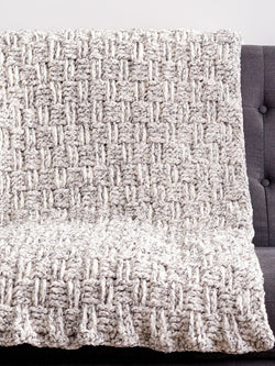 Crochet Basket Weave Blanket by Bernat Design Studio