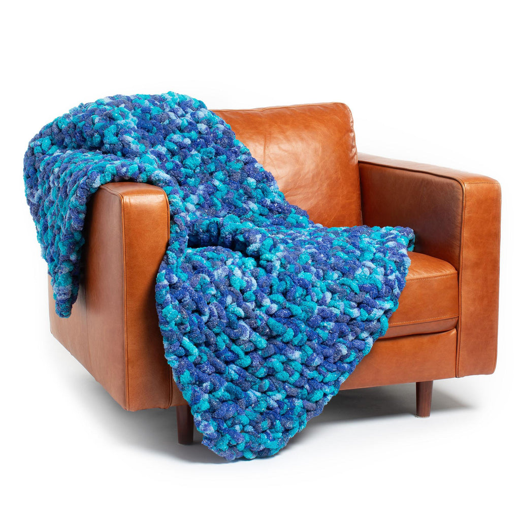 Mossy Stitch Crochet Blanket by Bernat Design Studio