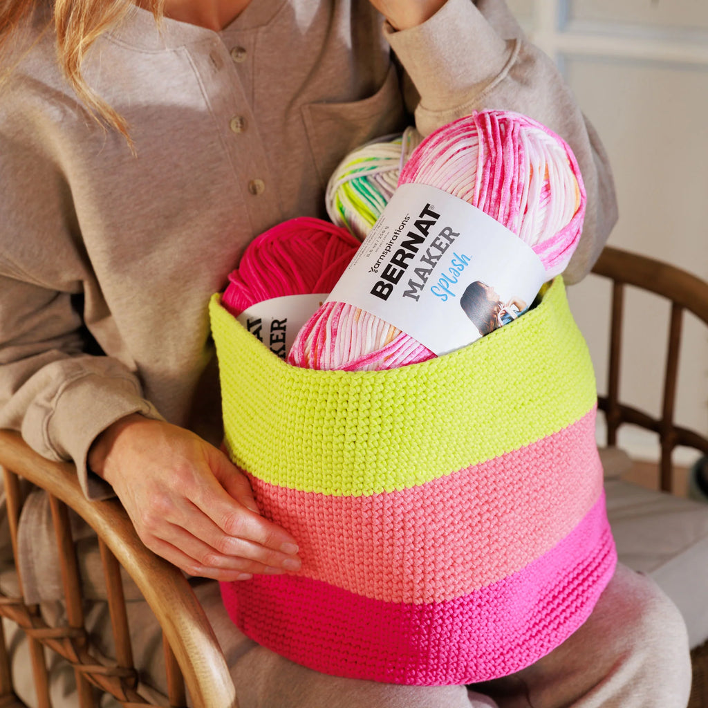 Crochet Chroma Basket by Bernat Design Studio
