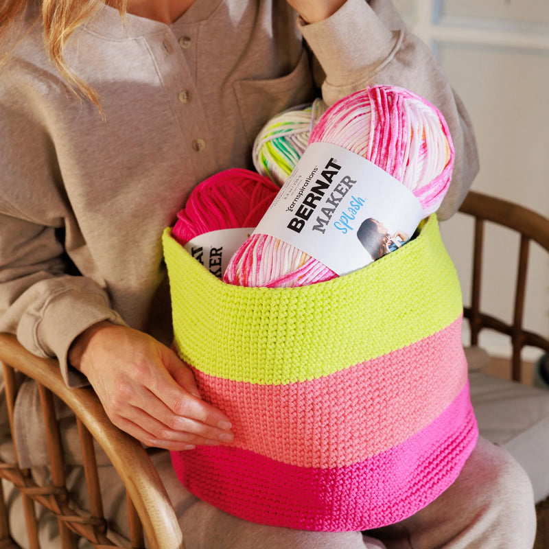 Crochet Chroma Basket by Bernat Design Studio