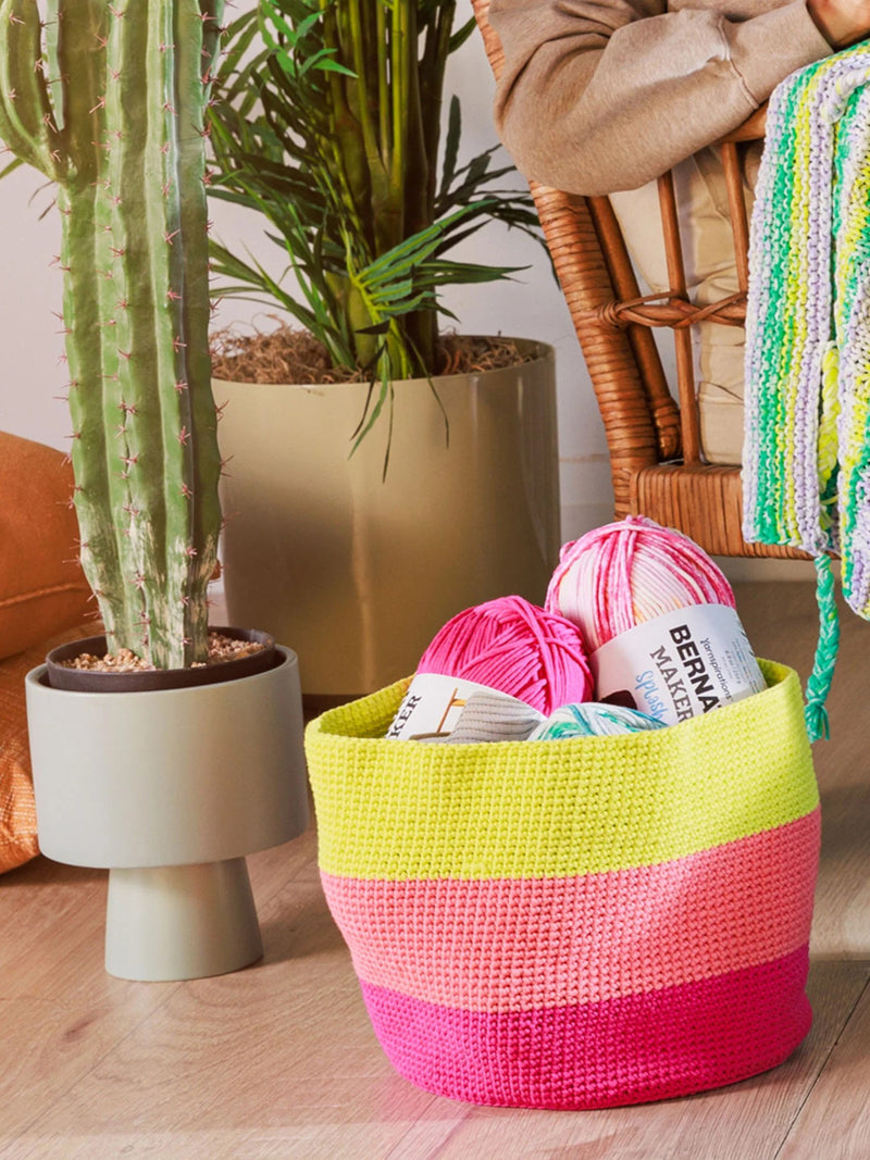 Crochet Chroma Basket by Bernat Design Studio