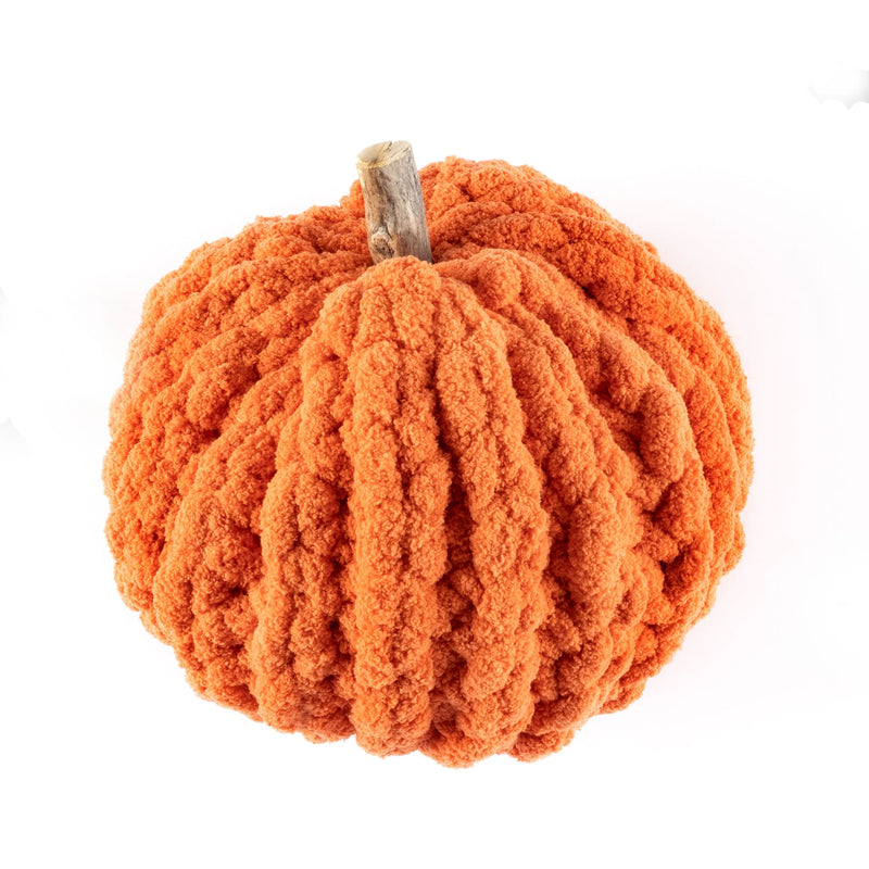Extra Thick Finger Crochet Pumpkin