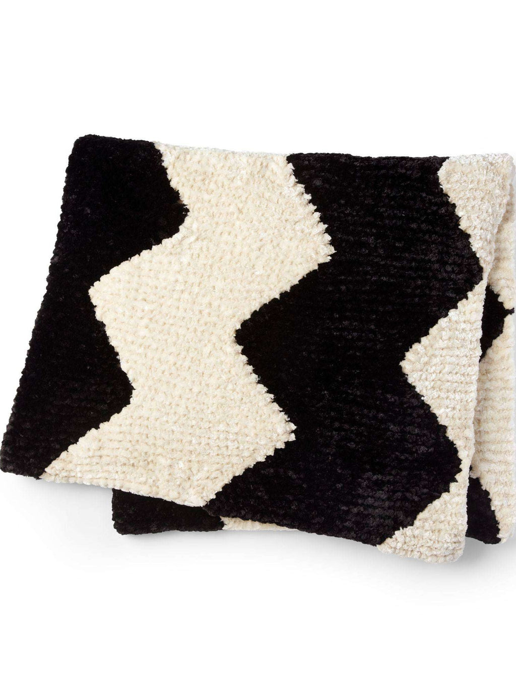 Chevron Inspired Knit Blanket by Bernat Design Studio