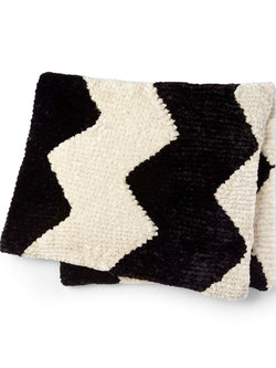 Chevron Inspired Knit Blanket by Bernat Design Studio