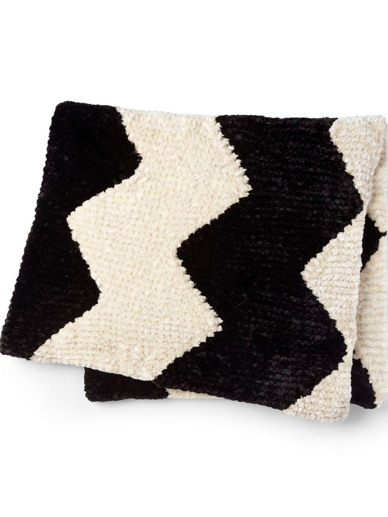 Chevron Inspired Knit Blanket by Bernat Design Studio