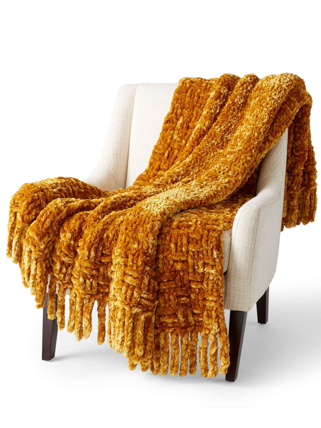 Crochet Big Basketweave Blanket by Bernat Design Studio