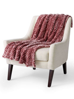 Cozy Knit Bias Blanket by Bernat Design Studio