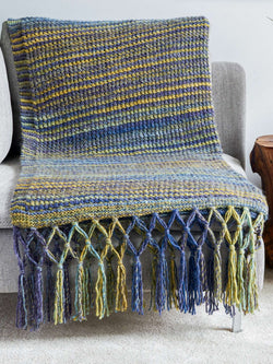 Knit Simple Textured Stripes Blanket by Bernat Design Studio