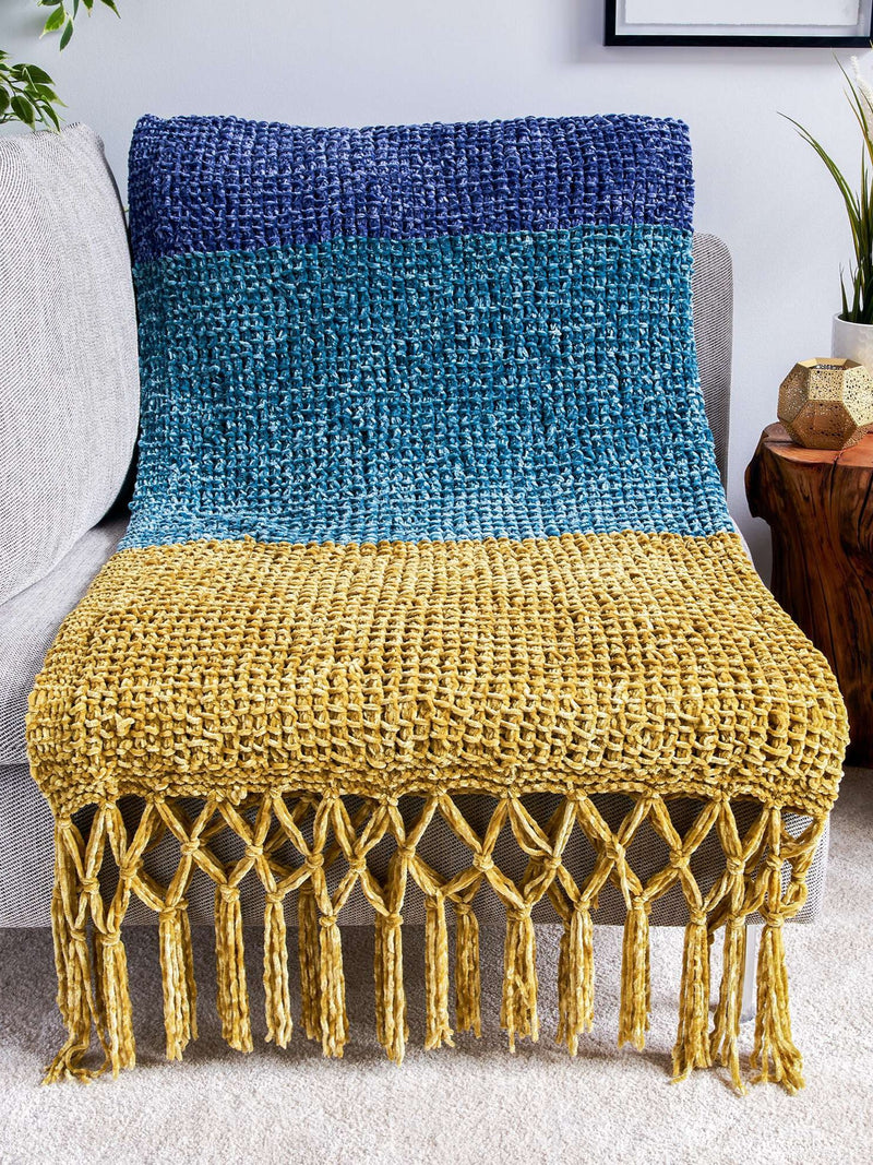 Knit Simple Texture Blanket by Bernat Design Studio