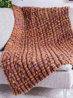 Cable Texture Knit Blanket by Bernat Design Studio