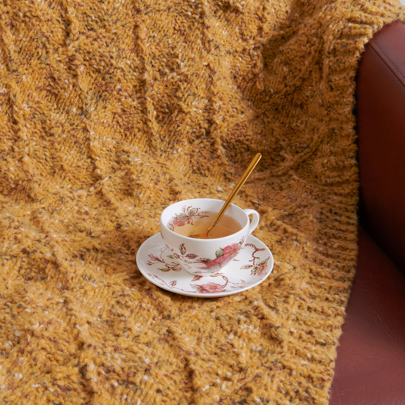 Diamond Texture Knit Blanket by Bernat Design Studio