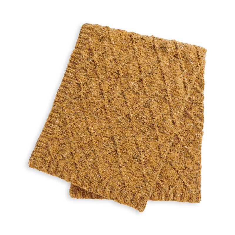 Diamond Texture Knit Blanket by Bernat Design Studio
