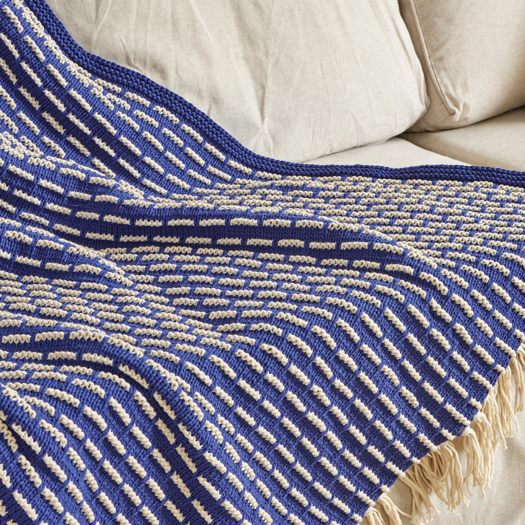 Knit Modern Weave Blanket by Bernat Design Studio
