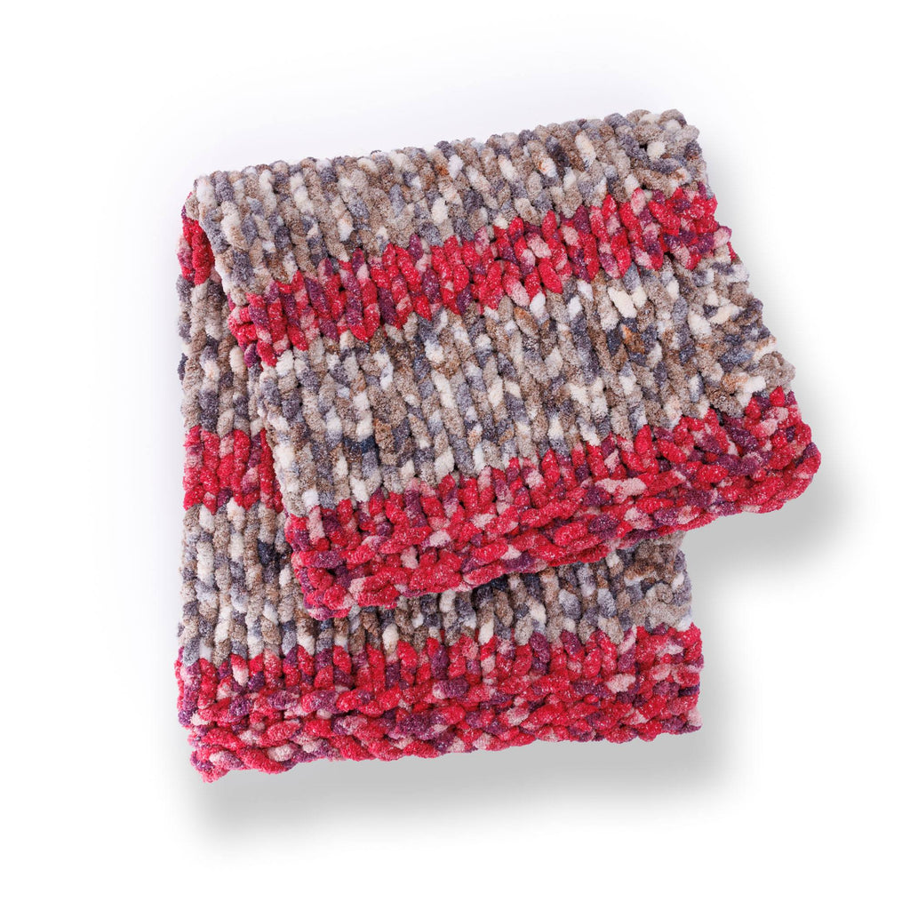 Celestial Stripes Knit Blanket by Bernat Design Studio