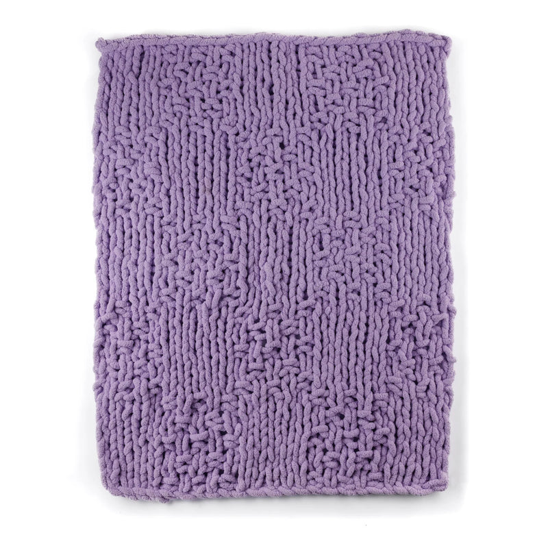 Irish Moss Basketweave Knit Blanket