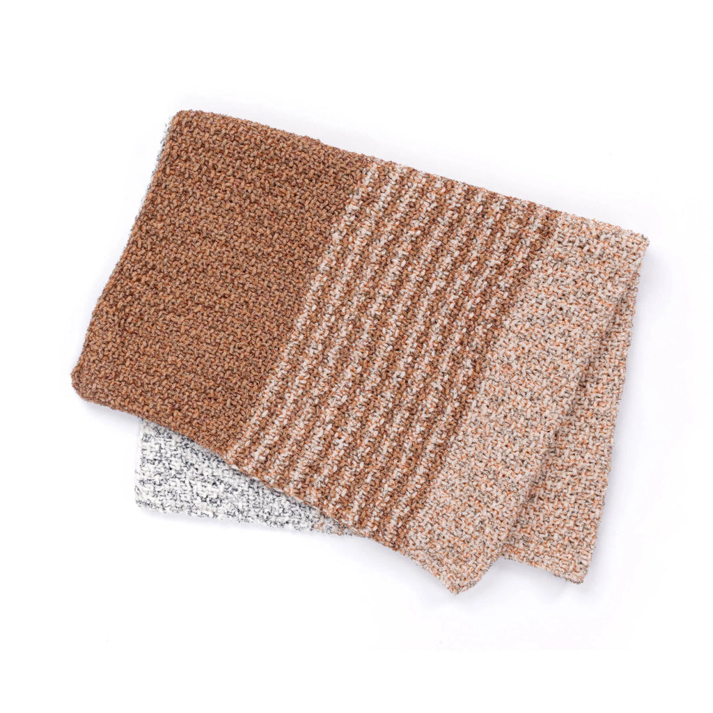 Shifting Sands Knit Blanket by Bernat Design Studio