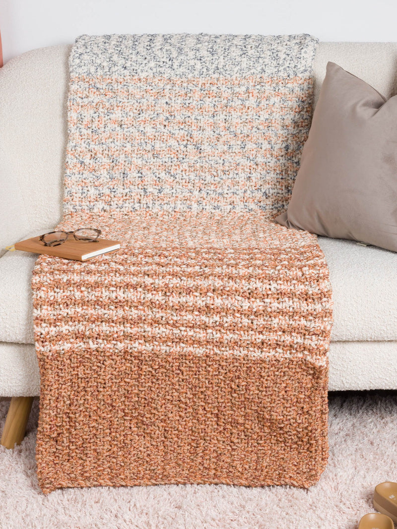 Shifting Sands Knit Blanket by Bernat Design Studio