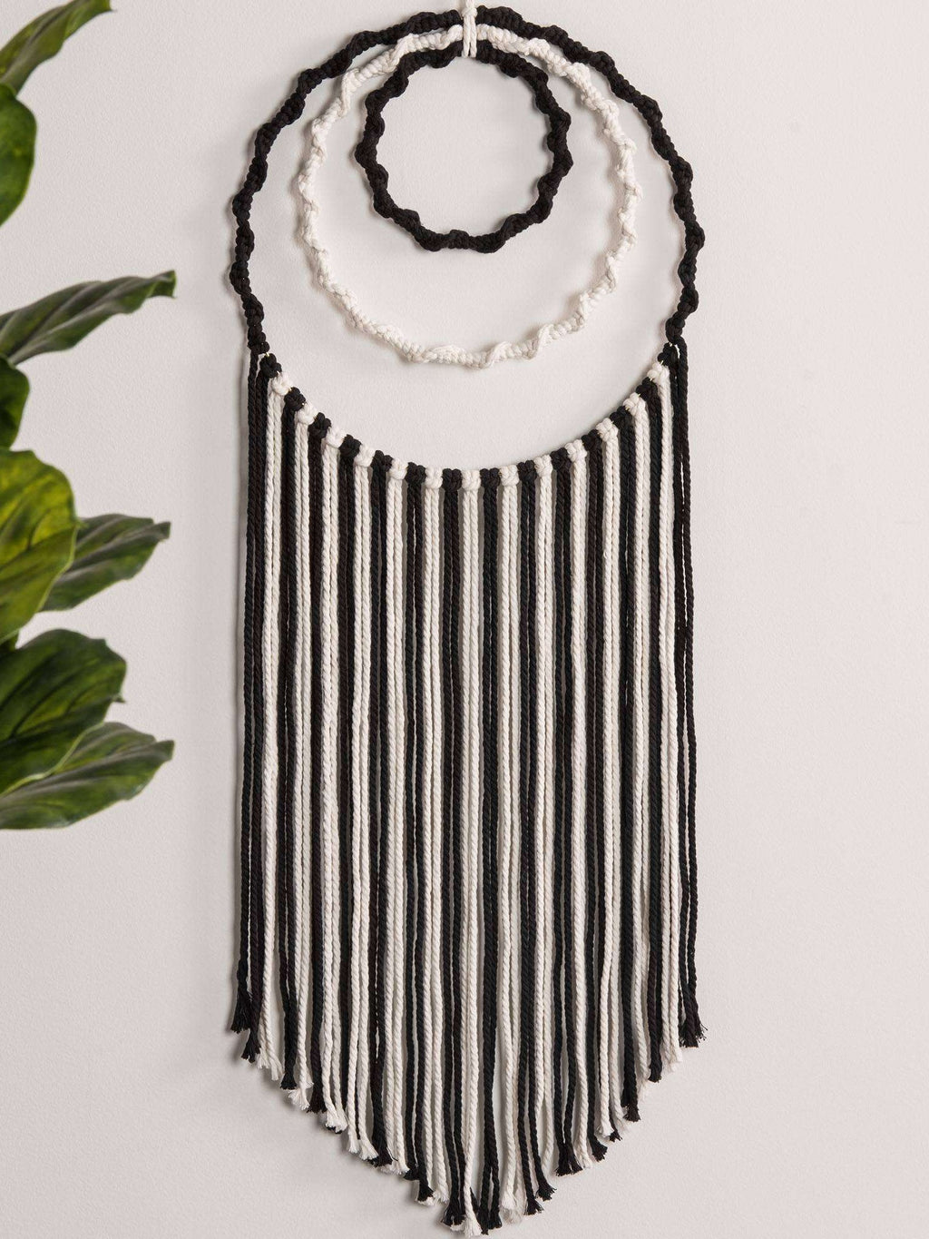 Craft Striped Rings Macrame Wall Hanging by Bernat Design Studio
