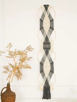 Craft Zig Zag Diamonds Macrame Wall Hanging by Bernat Design Studio