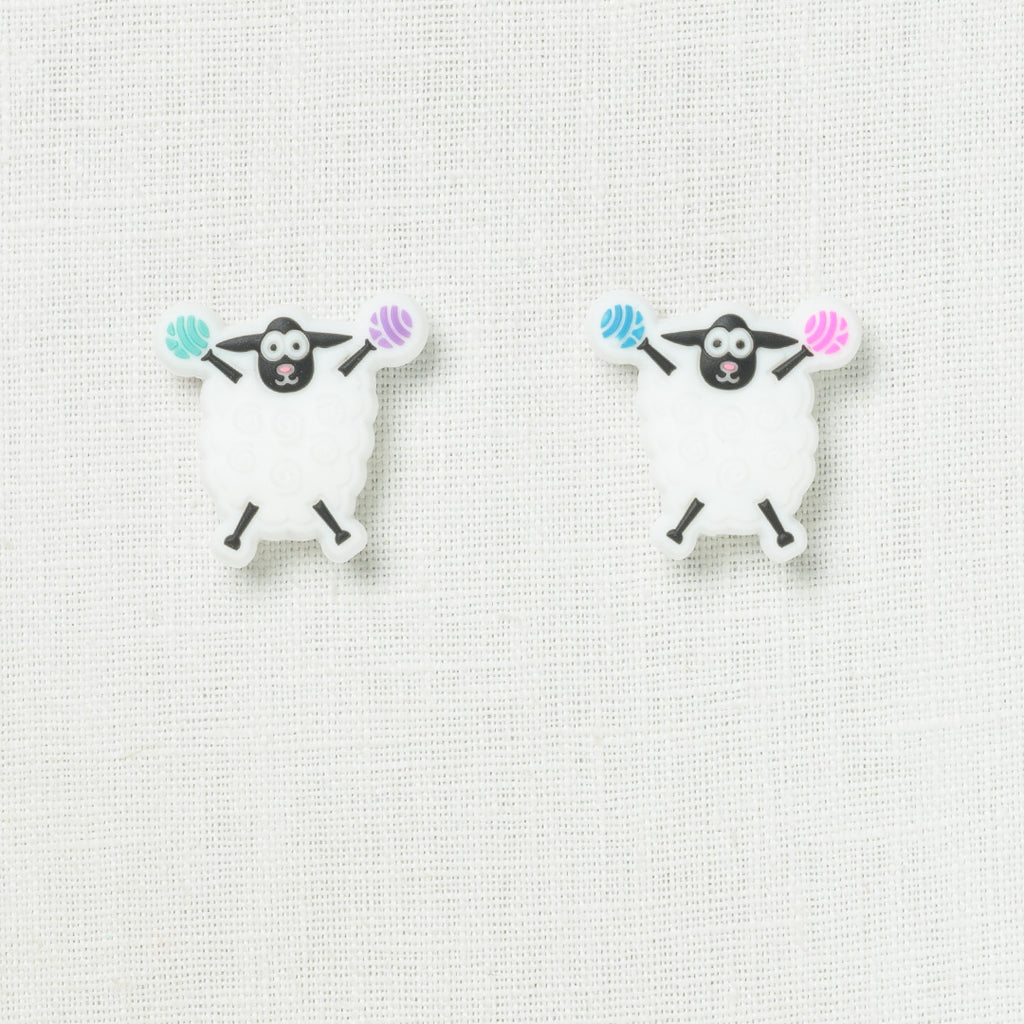Fox & Pine Small Needle Stitch Stoppers, Cheerful Sheep