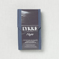 Lykke Flight 5" Interchangeable Mini Needle Set, US 0-2.5, Denim