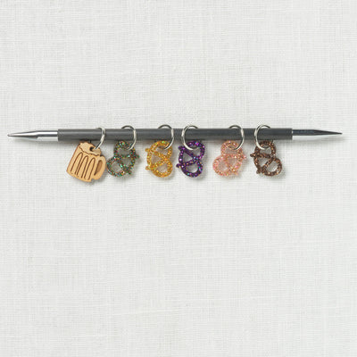 Katrinkles Pretzel & Beer Stitch Marker Set