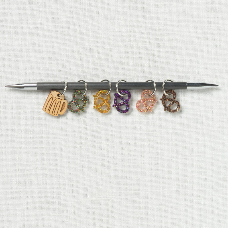 Katrinkles Pretzel & Beer Stitch Marker Set