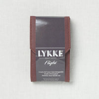 Lykke Flight 5" Interchangeable Mini Needle Set, US 0-2.5, Maroon