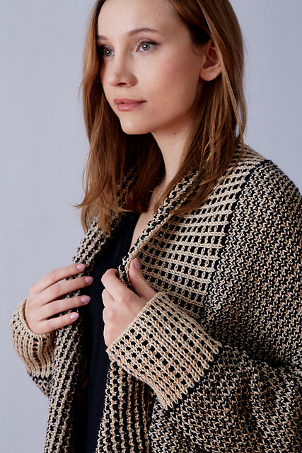 Crosshatch Cardigan by Nina Holubcova