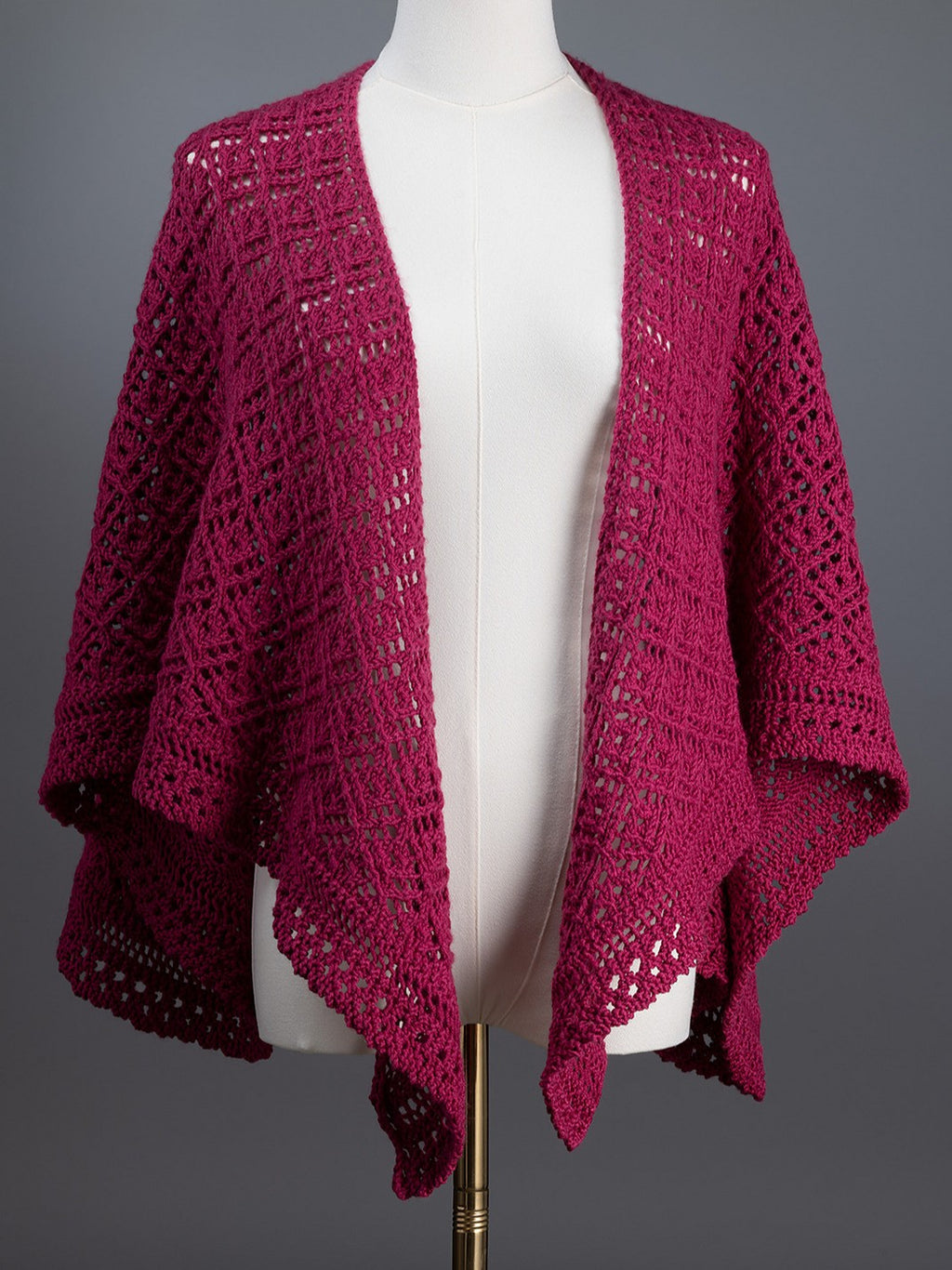 Raspberry Jewel Shawl by Shannon Dunbabin