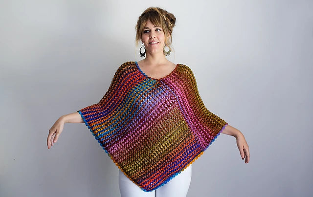 Eyelet Poncho by Urth Yarns