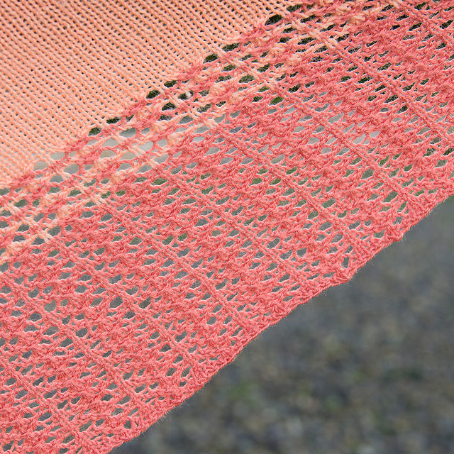 Tonal Triangle Shawl by Nancy Lekx