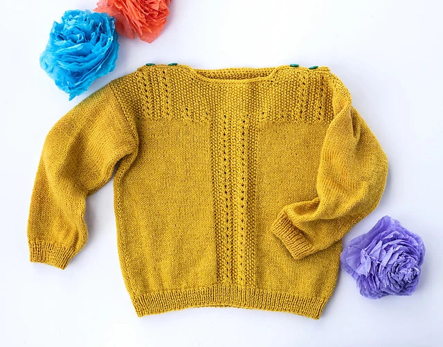 Baby Fiddlehead Pullover by Courtney Kelley